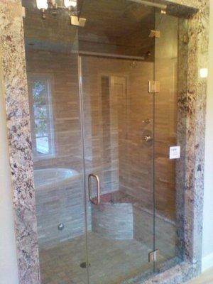 Custom frameless shower enclosures