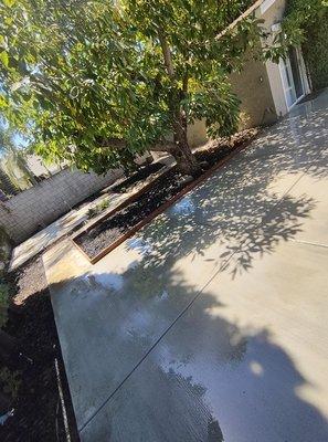 Small planter and concrete work in Redlands