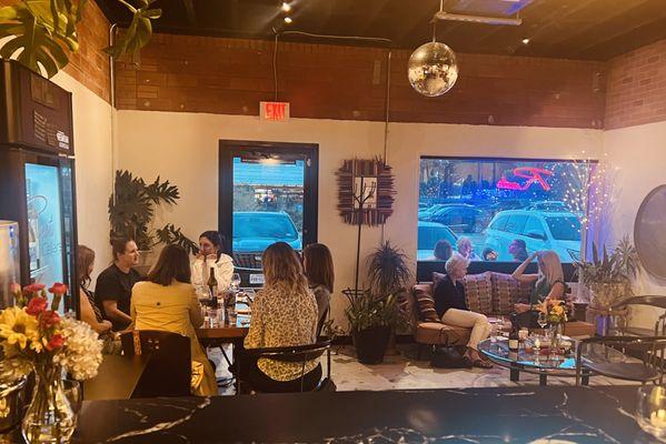 Reata Cellars is a cozy spot to meet up with neighbors or make new friends.