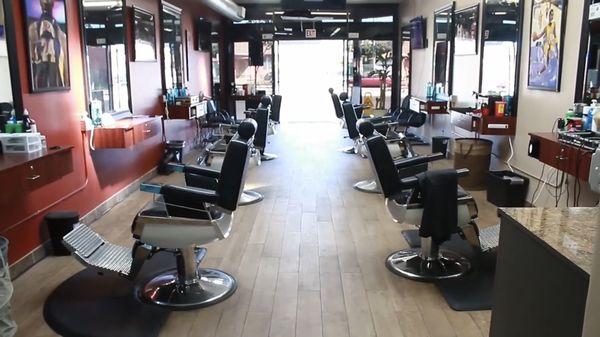 Inside look of the barbershop