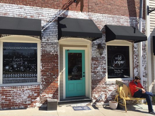 Very charming storefront, just off the square. Locally made products.