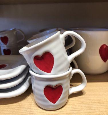 Heart espresso cups