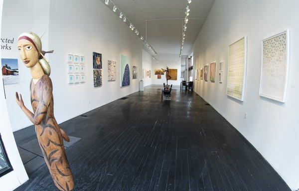 Installation image of Selected Works. On view through February 26, 2022