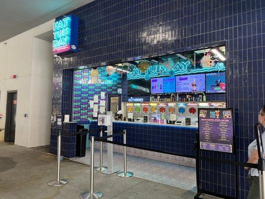 View of the Fat Tuesday stall.