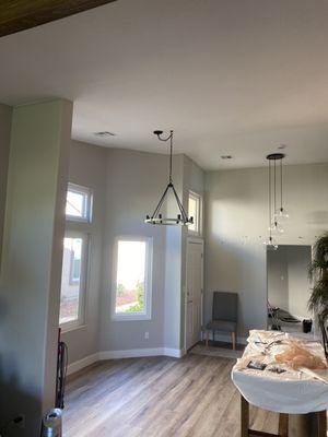 Light fixture hanging