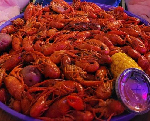 5lbs of boiled crawfish