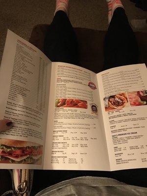 Delicious menu