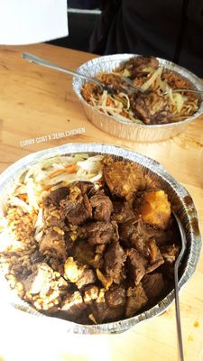 Curry Goat & Jerk Chicken