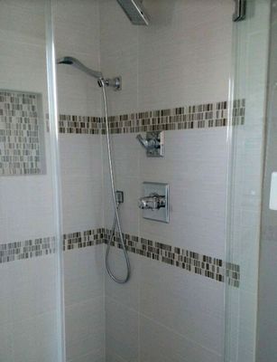 This is a stand up shower that my company completed.