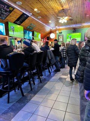 A packed bar on a Fish Fry Friday!