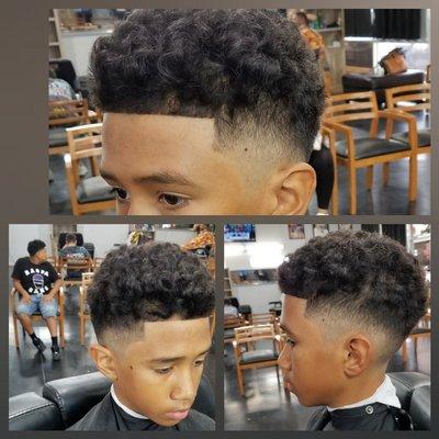 Put the younger back in the game with the mid fade