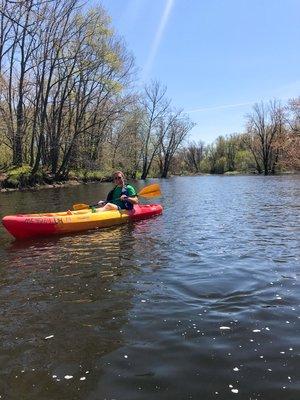 Kayaking on the Grand River from Danford Island Park