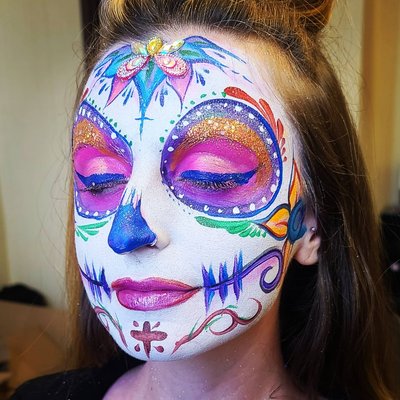 Sugar skull face painting