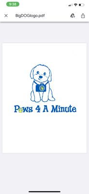 Paws4aminute logo and friends