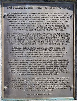 Dedication plaque dated November 16, 1991