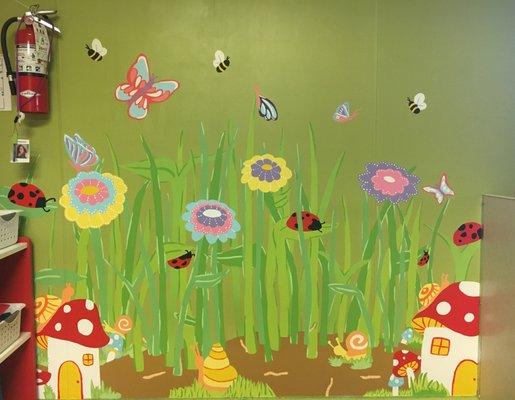 Infant room mural.