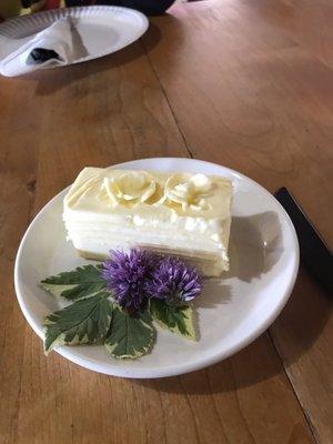 Sweet butter with edible flowers  a dash of home