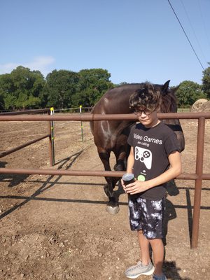 My son and a new friend he met today