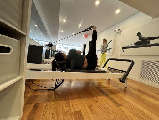 Reformer class with Instructor Victoria