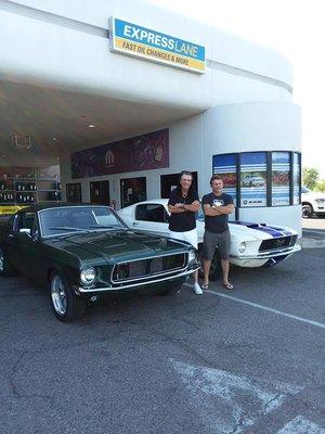 Alice Cooper with our first Bullitt Mustang