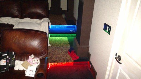 Colored Theater Step Lighting