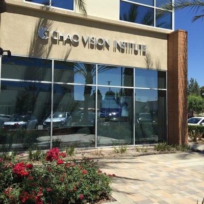 Chao Vision Institute signage as seen from Sunny Crest Drive.