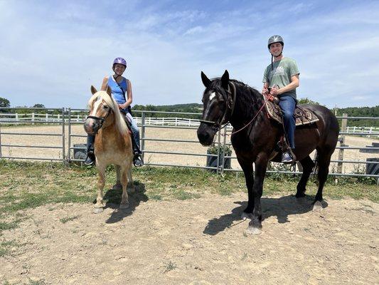 Riding the horses