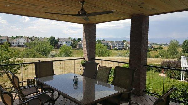 Dry Space - add a roof or a drainage system to your upper level deck!