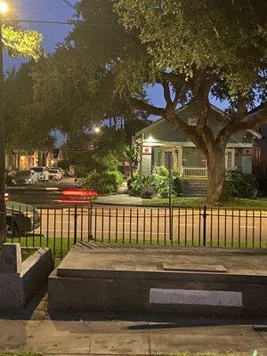 Hurricane Katrina, the water levels rose above the diamond on this house