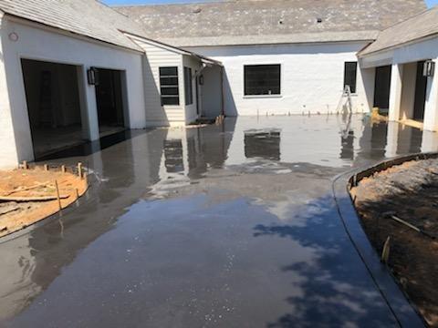 Color concrete driveway