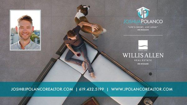 Find Josh & Daffy in Balboa Park or at their Bankers Hill office.  www.JPolancoRealtor.com