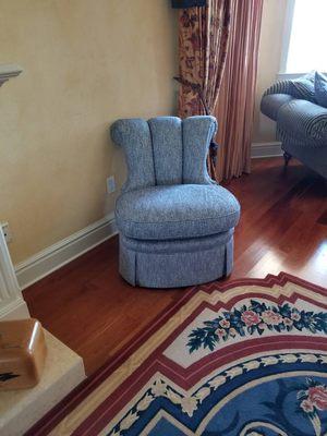 Another bedroom channel back chair.