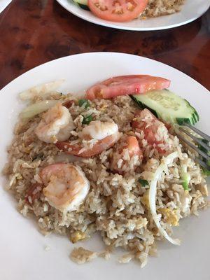 Paid extra for shrimp for my Thai fried rice and ONLY got 3!! Really?!? And very salty!