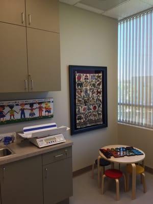 Our kid-friendly exam room!