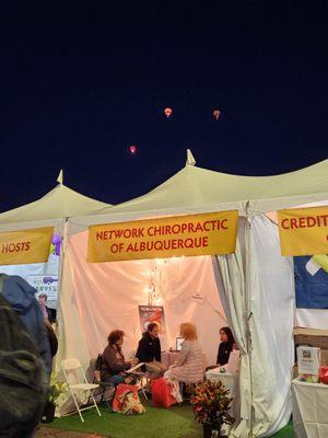 Early mornings under the light of the BALLOONS screening at ABQ Balloon Fiesta!