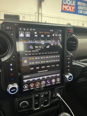 TESLA STYLE RADIO INSTALLED.....LOOKNG BEAUTIFUL.