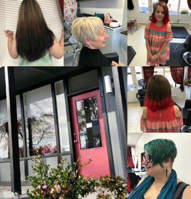 Cuts & colors by Cari Lee, owner of Hair With Flair