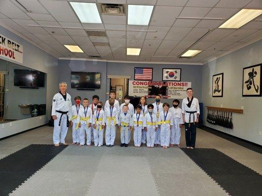 Congratulations to our new Yellow belts!