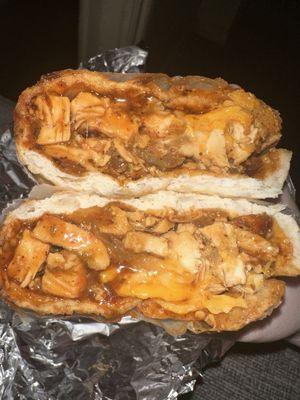 P7. Chicken Panini with bbq sauce