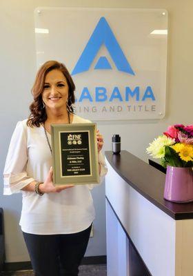 2021 award for Alabama Closing and Title