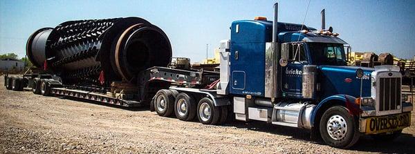 Bricker Transport in Laredo, TX hauls massively overweight truck. These guys are amazing!