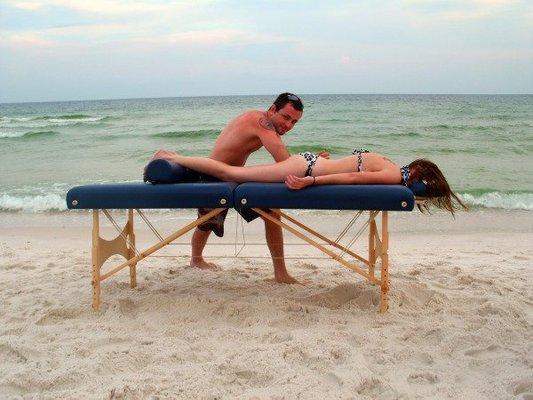 Beach massage!