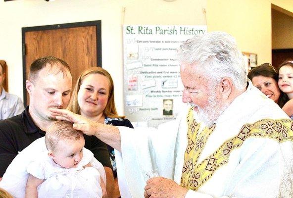 5th born daughter at her baptism