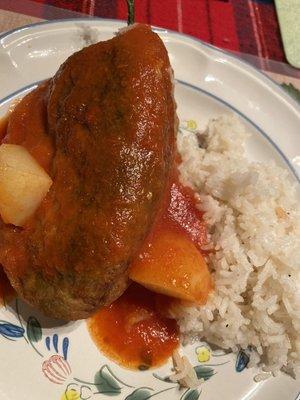 Chile relleno plate