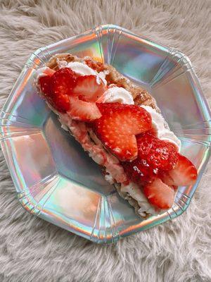 Strawberry Croffle