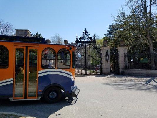 Historic Tours driving by Breakers..