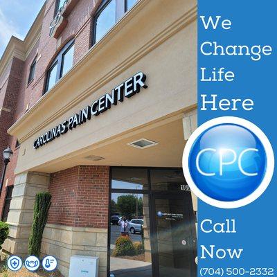 Carolinas Pain Center has two locations Huntersville, NC and Charlotte, NC