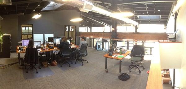 The Kinesis Portland office - upstairs.