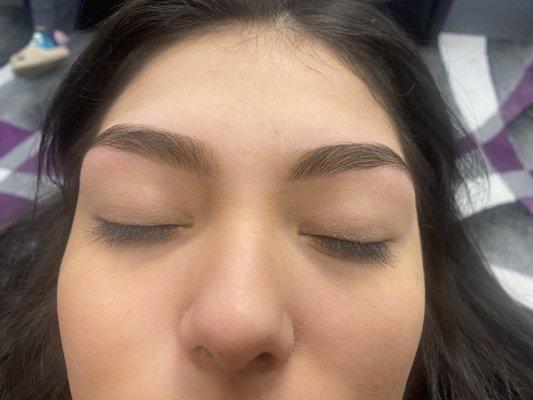 Eyebrow threading