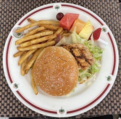 Birdie with Sour Cream and Chives Fries and Fruit